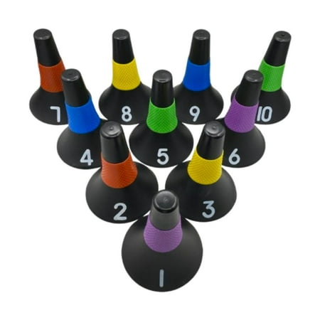 GARENDE 10 Pieces Soccer Cones s Signs for Obstacle Course Hurdle Basketball