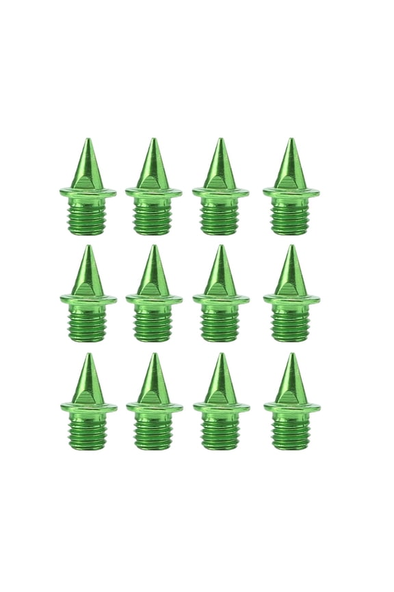 12 Pieces Replacement Spikes for Track Shoes for Short Running Sprint Sports Green