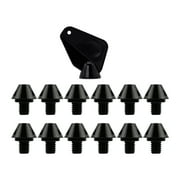 GARENDE 12Pcs Rugby Shoes Studs Soccer Shoe Spikes Stable Turf M6 Firm Shoes Spikes Football Boot Spikes for Competition Height 8mm