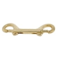 thumbnail image 1 of GARENDE 2 Double Ended Snap Hook Keychains, Brass Clip Keychain, 78mm , Golden, 3 Pcs, 1 of 9