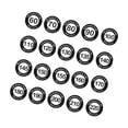 thumbnail image 1 of GARENDE 20Pcs Golf Marker Tool Adult Lightweight Wear Resistant Golf Distance Marker black, 1 of 9