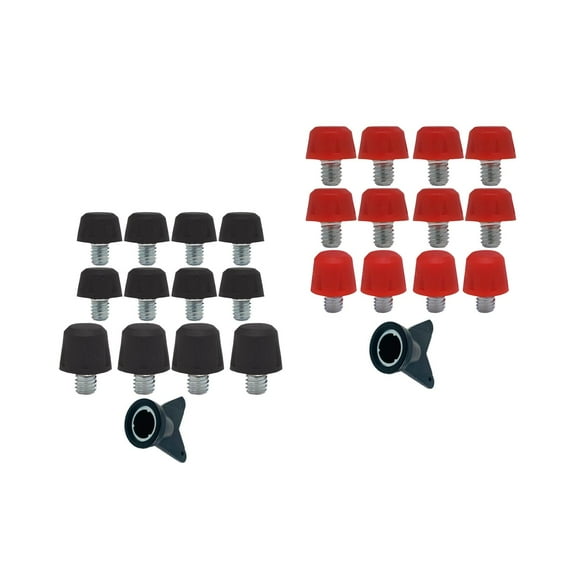 GARENDE 24x Football Boot Spikes Portable Screw in with Wrench for Athletic Sneakers