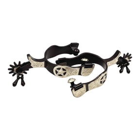 GARENDE 2Pcs Horse Spurs Horsemanship Lovers Enthusiasts Riding Western Cowboy Spurs