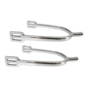 GARENDE 2Pcs Horse Spurs for Women Men Rider Equipment Adults Competition Boot Spurs Silver