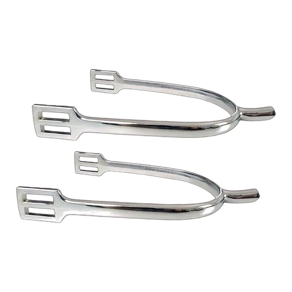 GARENDE 2Pcs Horse Spurs for Women Men Rider Equipment Adults Competition Boot Spurs Silver