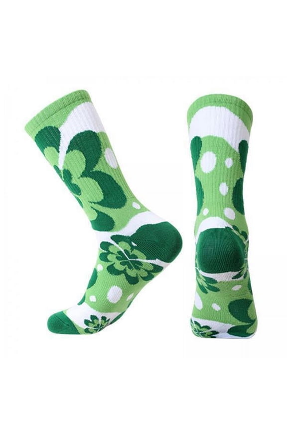 2X Colorful Patterned Crew Socks Funny Crazy Combed Cotton Socks Pattern 2 L-XL