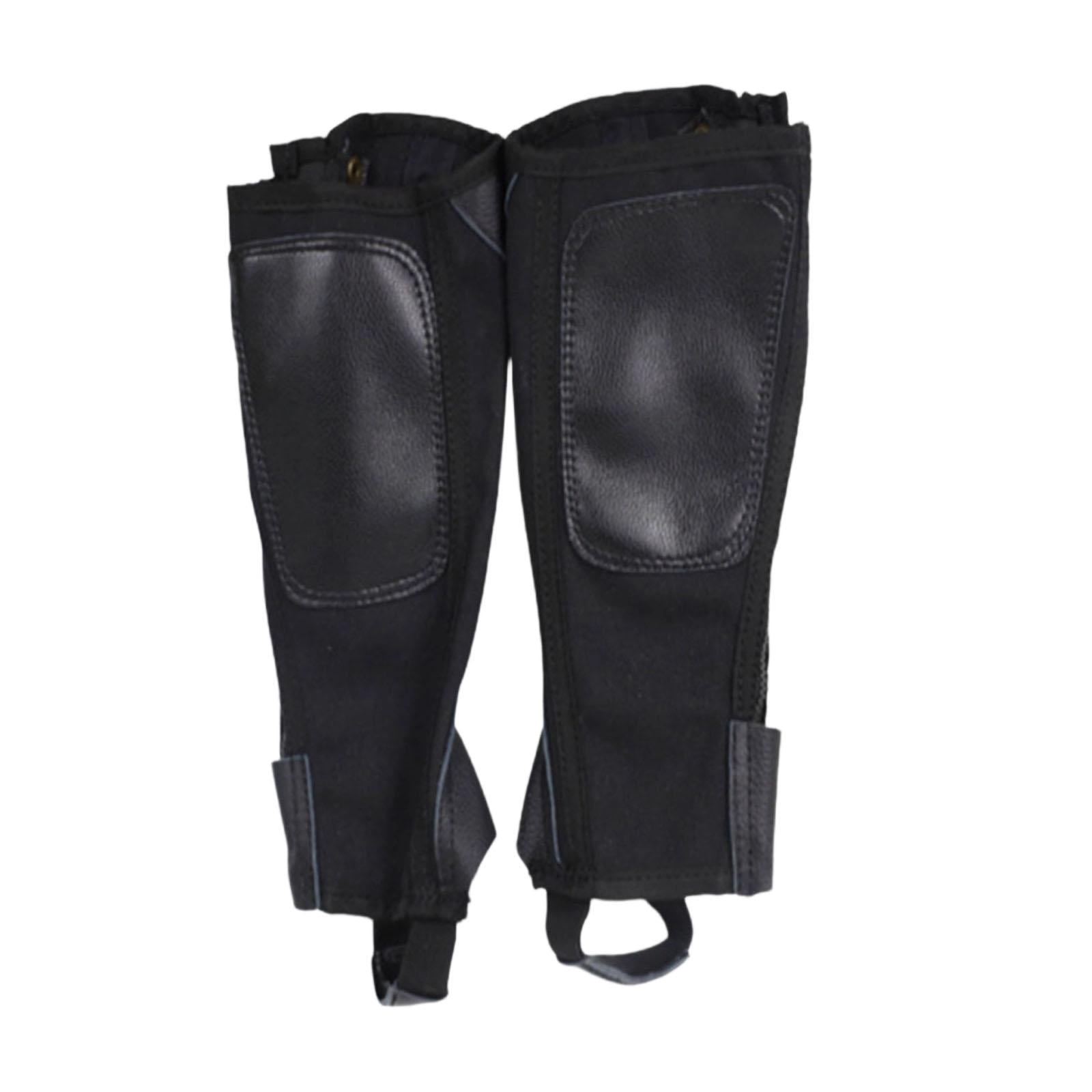 GARENDE 2x Horse Riding Half Chap Breathable Protection Sleeve Equestrian Boot Tops 2XL