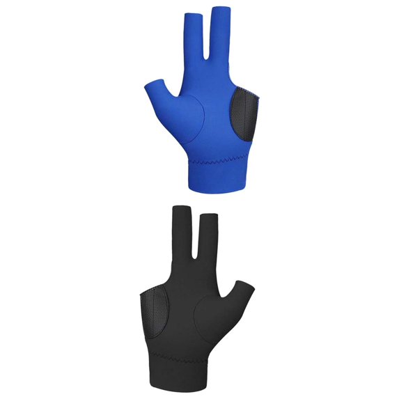 GARENDE 2x Three Fingers Billiard Glove Women Mitts Comfortable Snooker Sport Gloves