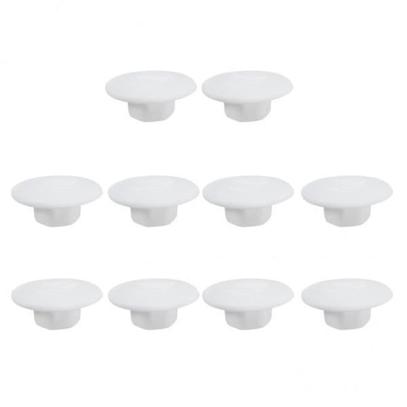 GARENDE 2x10pcs Hex Socket Allen Bolt Screw Hexagon Head Protector M5 White , White, 2 Pcs