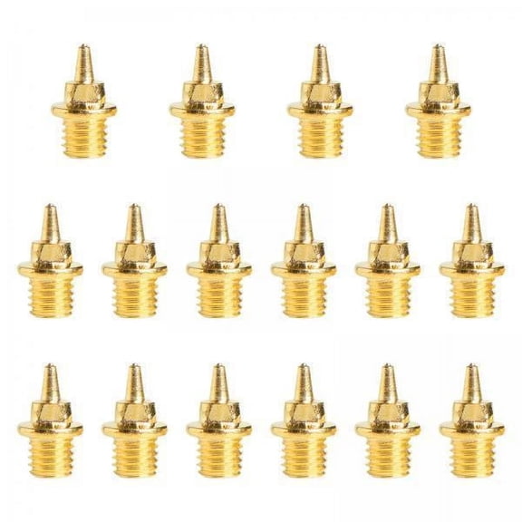 GARENDE 2x16 Pieces Replacement Spikes for Track Shoes 7 mm for Short Distance Running Gold Short Nails