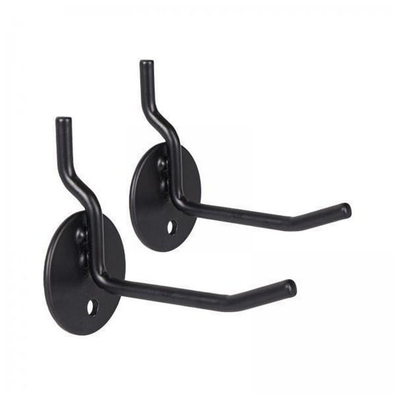 GARENDE 2x2x Peg Board Hooks Organizer Rack Hanger for Tool Shed Crafts Room Basement Black