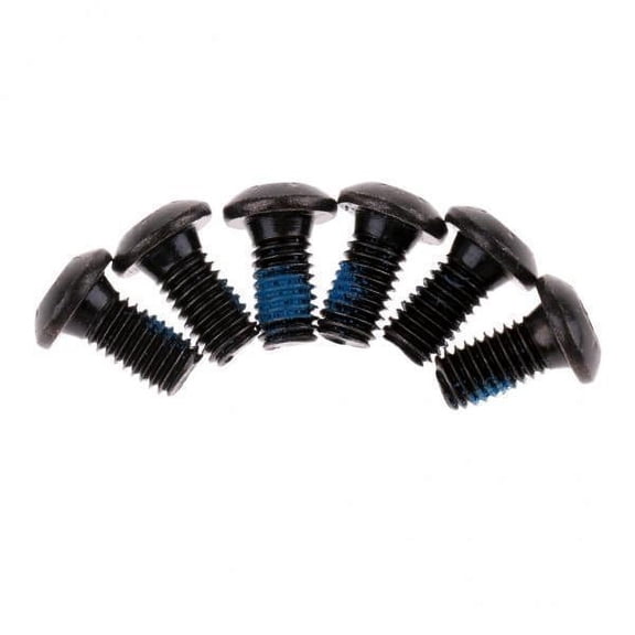 GARENDE 2x6pcs M5x12mm Steel Disc Brake Rotor Bolts Bike Disk Rotor Screws , Black, 2 Pcs