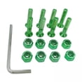thumbnail image 1 of GARENDE 2x8pcs Replacement Skateboard Hardware Set Longboard Screws Accessories Green , green, 4 Pcs, 1 of 9