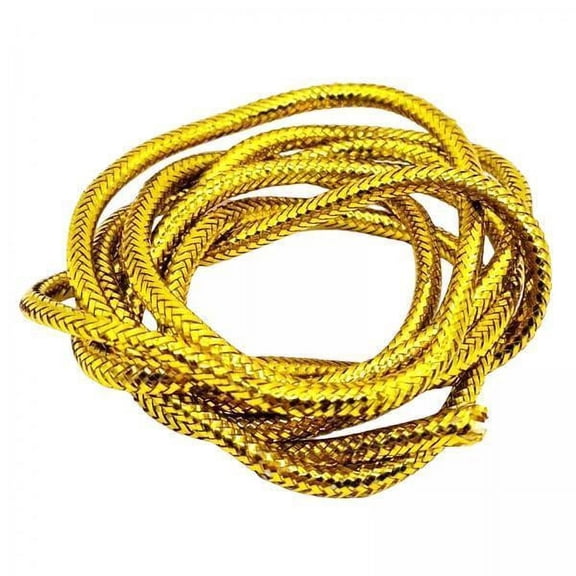 GARENDE 2xBraid Mylar Tube Fly Tying Materials DIY Tool Easy to Use for Fly Tying Golden 2 Pcs