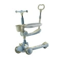 thumbnail image 1 of GARENDE 3 Wheel Kick Scooter Riding Toy Adjustable Height Handlebars Light up Wheels Blue, 1 of 9