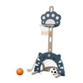 thumbnail image 1 of GARENDE 3 in 1 Basketball Hoop Set Portable Basketball Stand for Party Yard Carnival Blue, 1 of 9
