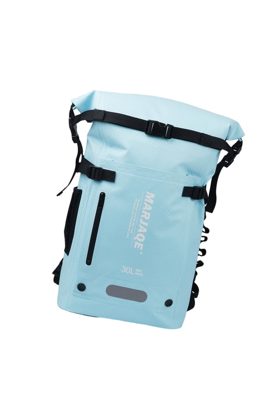30 Liters Swimming Backpack Dry Bag for Snorkeling Rafting Multi Compartment Blue