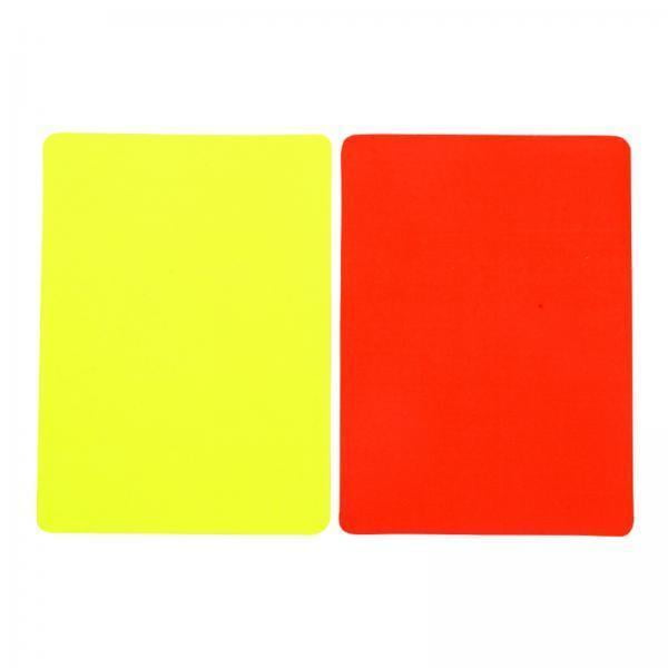GARENDE 3X Soccer Referee Cards Set PVC Football Yellow and Red Card for Outdoor Sports