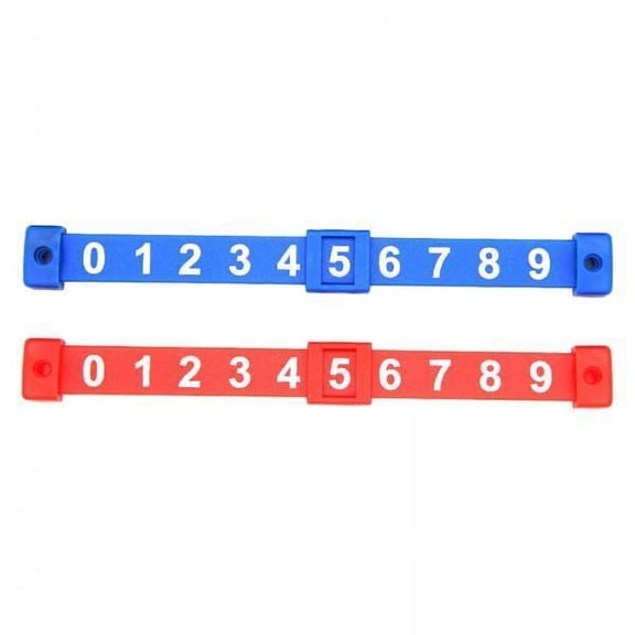 GARENDE 3x2PCS Football Score Counter 0 to 9 Portable Table Football Goal Counter Keeper Scoring Marker , Red and Blue, 2 Pcs