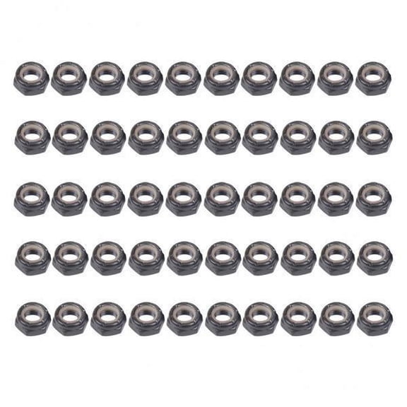 GARENDE 3x50 Pieces Skateboard Longboard Trucks Wheels Replacement Axle Nuts Hardware 3 Pcs