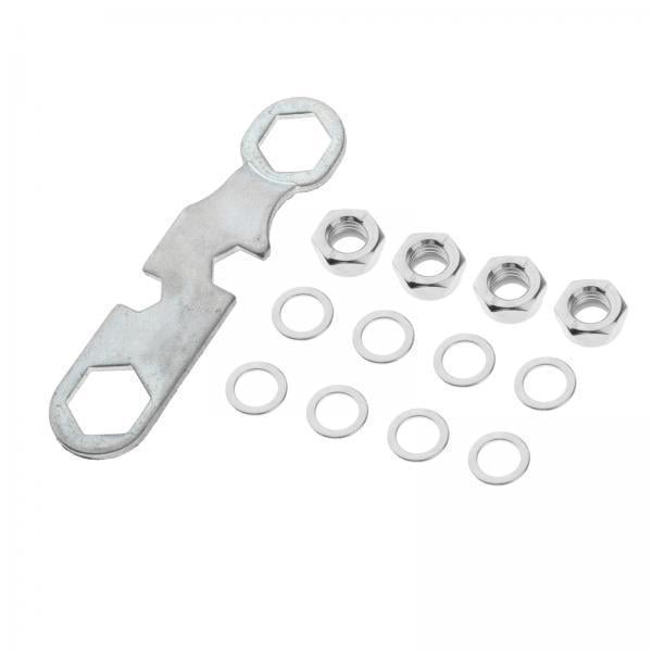 GARENDE 3xSkateboard Truck Rebuild Kit Washers M8 Nuts and Wrench Tool