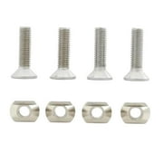 GARENDE 4 Pieces Surfboard Fin Screws No Tool Needed Universal Paddleboard Fin Screw M8 Stainless Steel