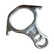 GARENDE 40kN 8 Shape Descender Rappelling Gear Multifunctional Sturdy Aluminum Alloy Silvery