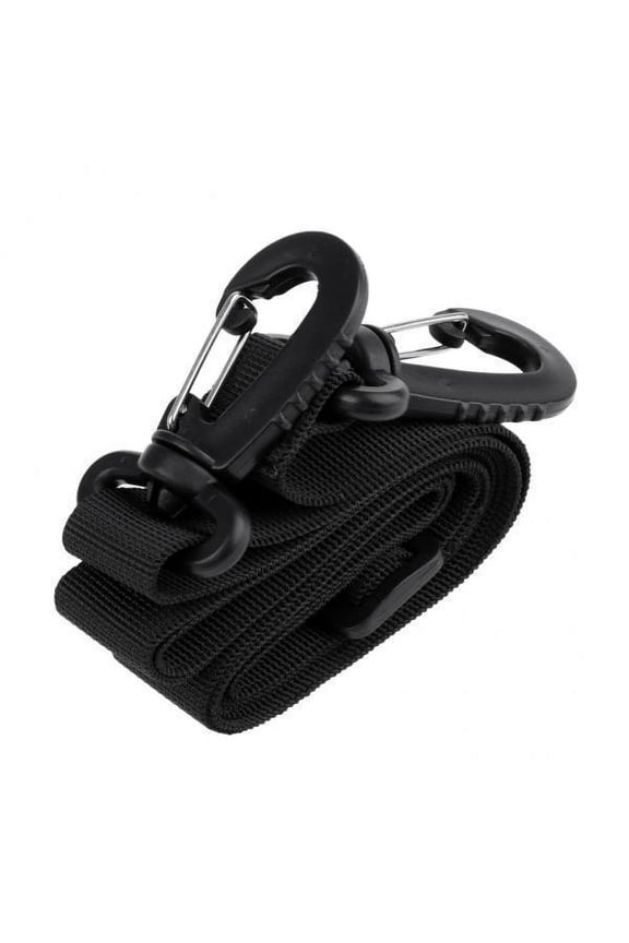 4x Multifunctional High Strength Nylon Webbing Strap with Buckle 49'' 1'' Black