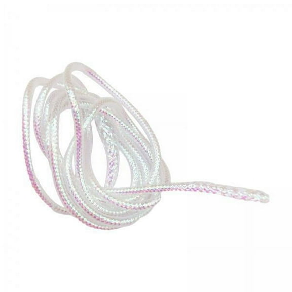 GARENDE 5x4M Mylar Braid Tubing Braided White Pearlescent Fly Tying Materials 6mm