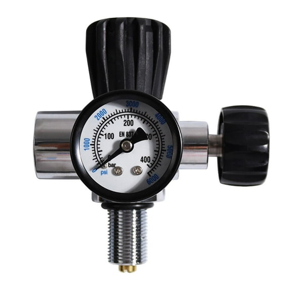 GARENDE 6000PSI 400Bar Diving Cylinder Pressure Gauge, Cylinder Pressure Tester, 18UNF
