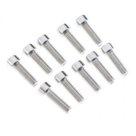 GARENDE 6X 10Pcs Cycling Bike Water Bottle Cage Holder Bolts M5 Stainless Steel Screws