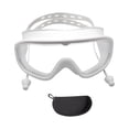 thumbnail image 1 of GARENDE Adults Swim Goggles Clear View Anti Fog Portable Swimming Glasses for Diving white, 1 of 9