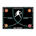 thumbnail image 1 of GARENDE Basketball Footwork Mat AntiSlip Indoor Dribble Mat Control Training Blue Line with Strap, 1 of 9