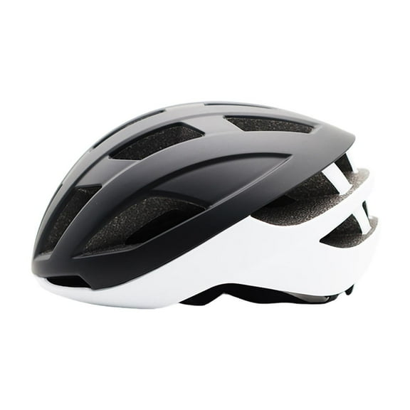 GARENDE Bike Helmet Solid Head Protection for Wide Head Circumference Biking Black with White