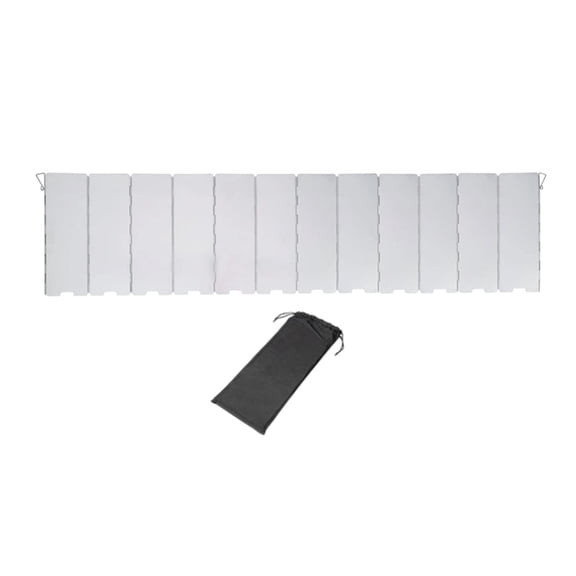 GARENDE Camping Windscreen Wind Wind Wind Guard for Outdoor Hiking Cooking 12 Plates