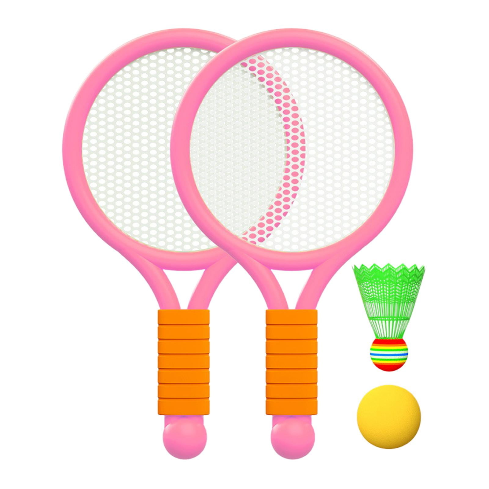 GARENDE Children Badminton Tennis Set Tennis Racket for Kids for Yard Girls Backyard Pink