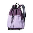 thumbnail image 1 of GARENDE Drawstring Backpack Badminton Backpack Daypack Professional Tennis Racket Bag Racquet Carrying Bag for Pickleball Gym Fitness Pink Purple, 1 of 6