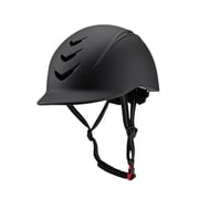 GARENDE Equestrian Helmet Adjustable with Removable Liner Summer Horse Riding Helmet black