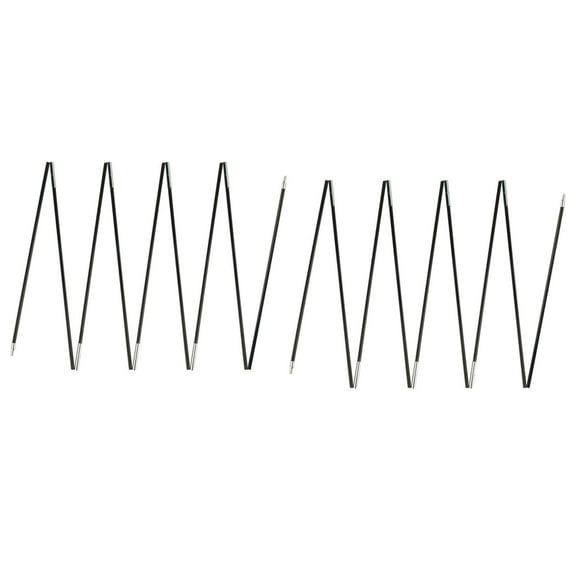 GARENDE Fibreglass Tent Poles Replacement Black Pre Assembled Tent Poles for Camping 4.1m 3 to 4 Person