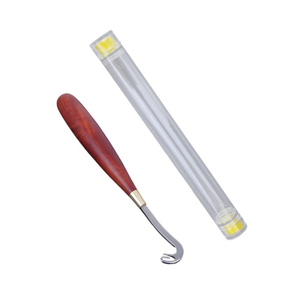 GARENDE Fishing Line Knotter Easy to Use with Wood Handle for Outside Fishing Tackle