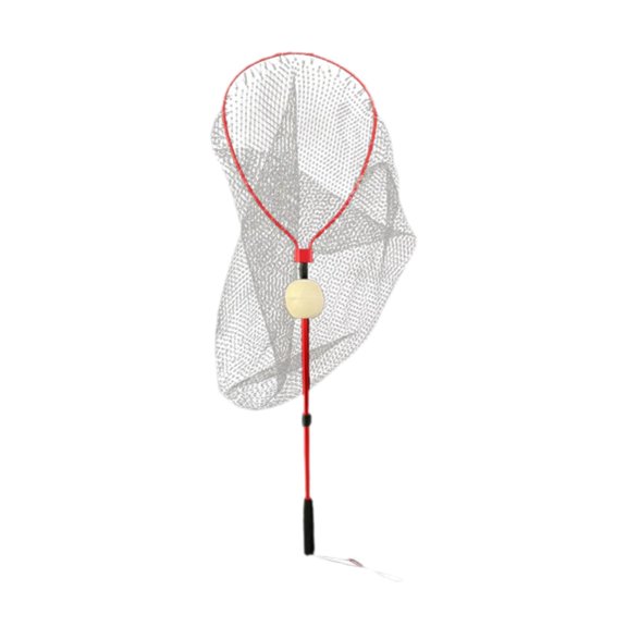GARENDE Fishing Net Landing Net Extendable Telescopic Handle Lightweight Mesh Net Fishes Catching Releasing Net for Catfish Dragonfly Double Section