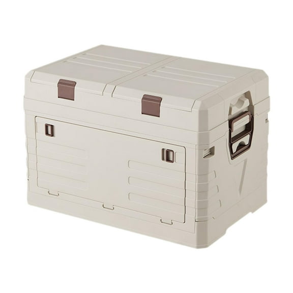 GARENDE Foldable Storage Bin with Handle Case Car Trunk Organizer for RV SUV Fishing Medium Double Layer