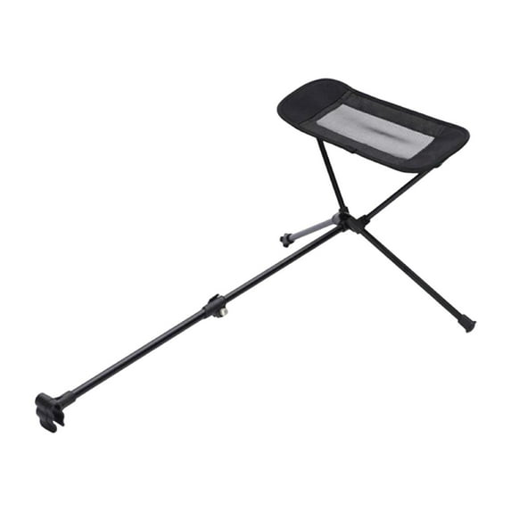 GARENDE Folding Camping Chair Foot Rest Accessory Aluminum Alloy Retractable 45-74cm Black