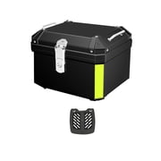 GARENDE Generic Motorcycle Storage Carrier Case for Motorcycle Scooter Black 45L