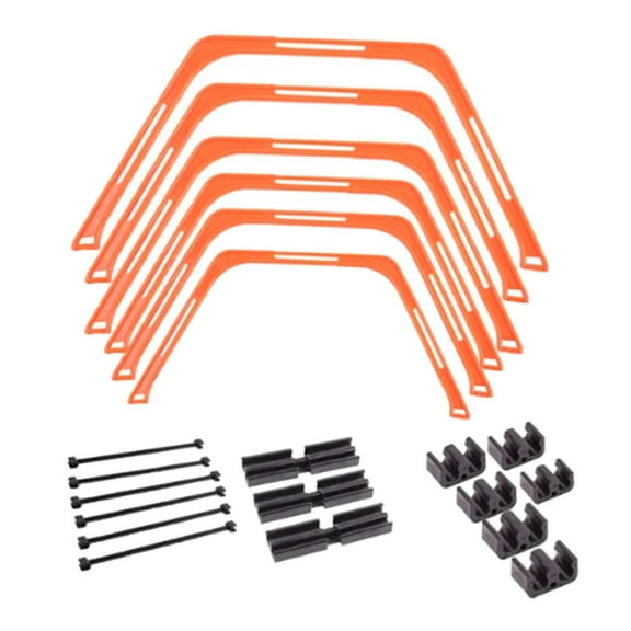 GARENDE Hex Agility s Folded Speed Training Speed Ladder Soccer Trainer Multipurpose Orange