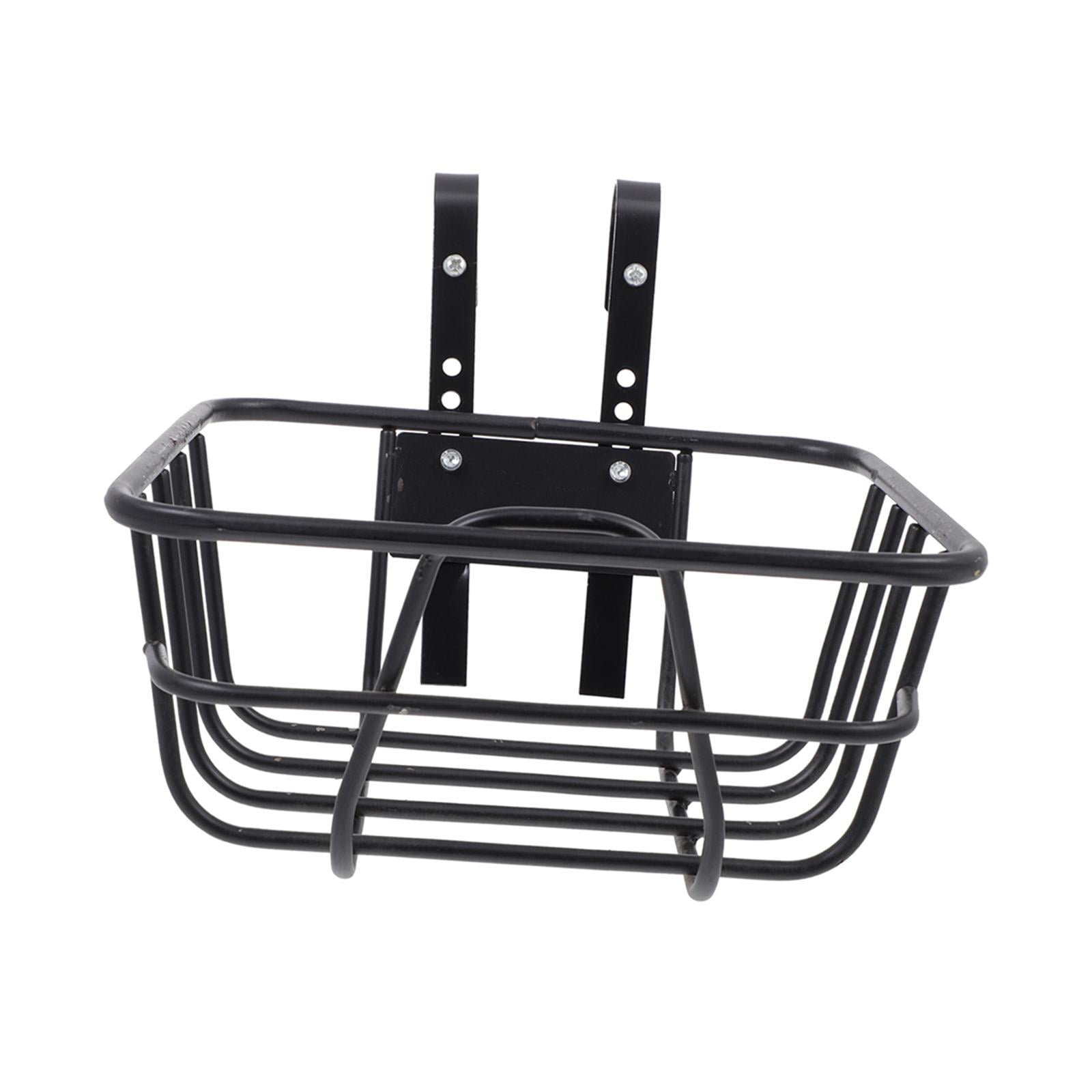 GARENDE Metal Wire Front Basket with Hooks Simple Installation for Mountain Bike