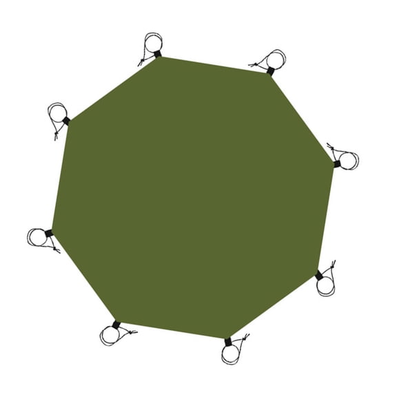 GARENDE Octagonal Tent Footprint Floor Mat for Picnic Backpacking Trips Camping Gear No Ground Nails
