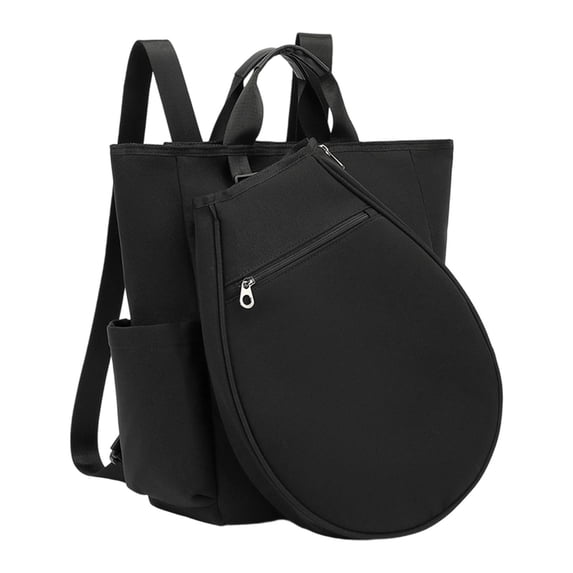 GARENDE Pickleball Bag Carrying Duffle Bag Practice Adjustable Strap Tennis Backpack Black