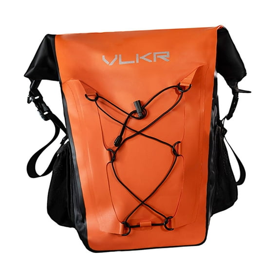 GARENDE Rear Rack Bag Cargo Bag Seat Bag for Trip Traveling Shopping Orange