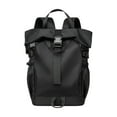 thumbnail image 1 of GARENDE Roll Lid Backpack Versatile Gym Bag Waterproof Portable Stylish Men Rucksack black, 1 of 9